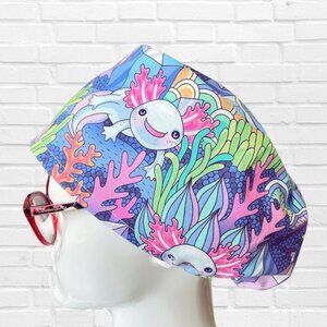 Colorful Axolotl Print Women's Hat